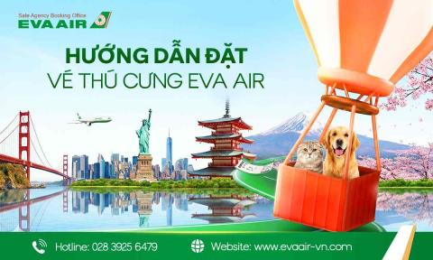 Hướng dẫn Đặt Vé Thú Cưng EVA Air: Thủ Tục Nhanh, Bay An Toàn