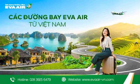 Khám phá các đường bay EVA Air từ Việt Nam phổ biến nhất