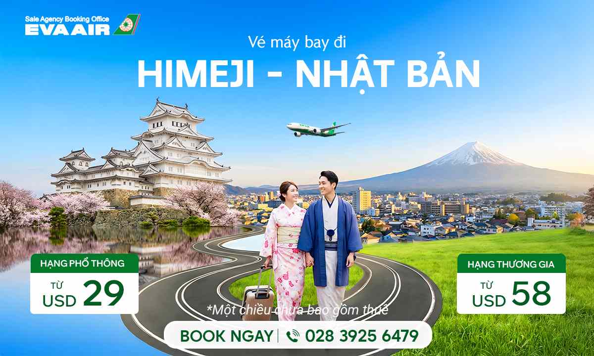Vé máy bay đi Himeji
