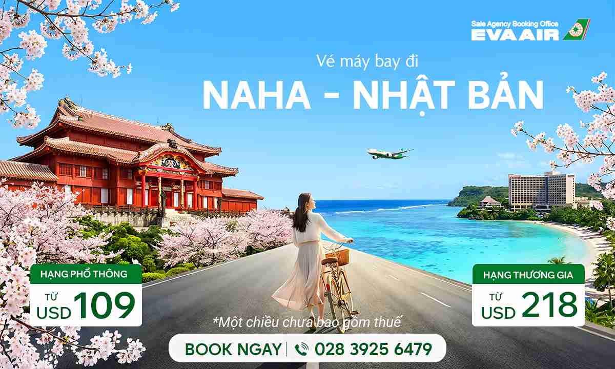 Vé máy bay đi Naha giá rẻ 