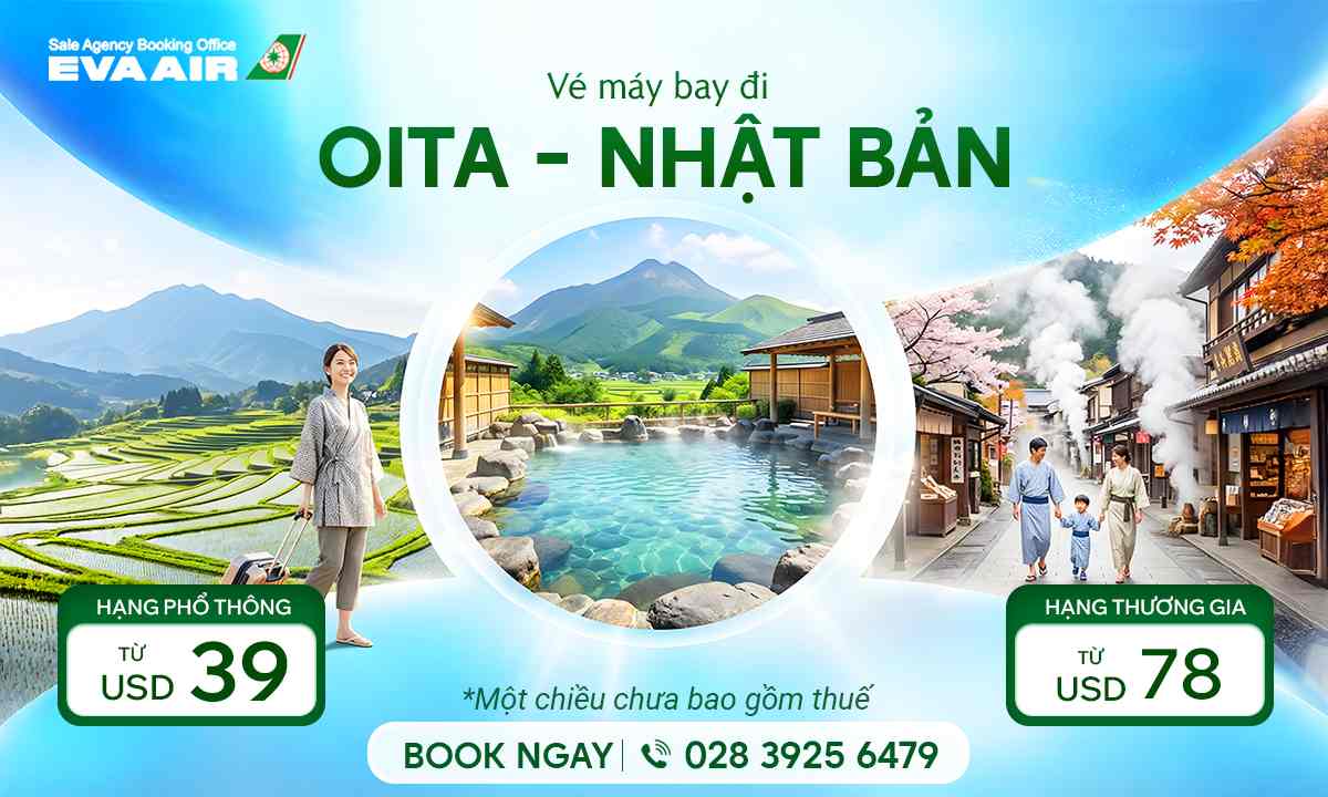 Vé máy bay giá rẻ đi Oita