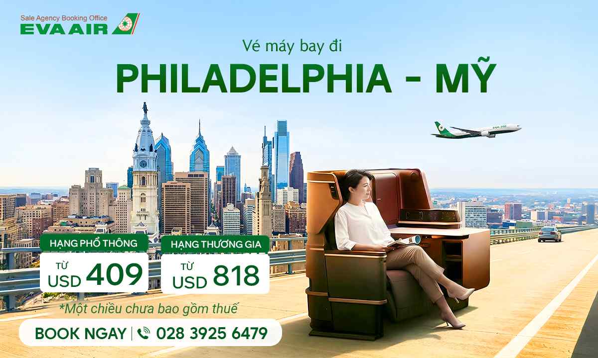 Vé máy bay đi Philadelphia