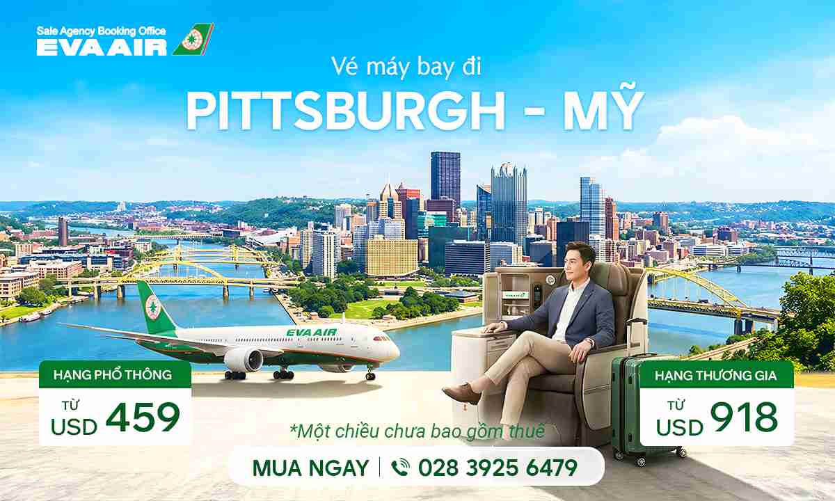 vé máy bay giá rẻ đi Pittsburgh