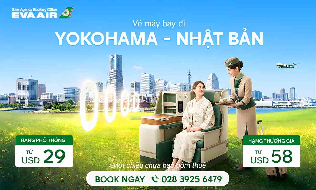 vé máy bay đi Yokohama giá rẻ