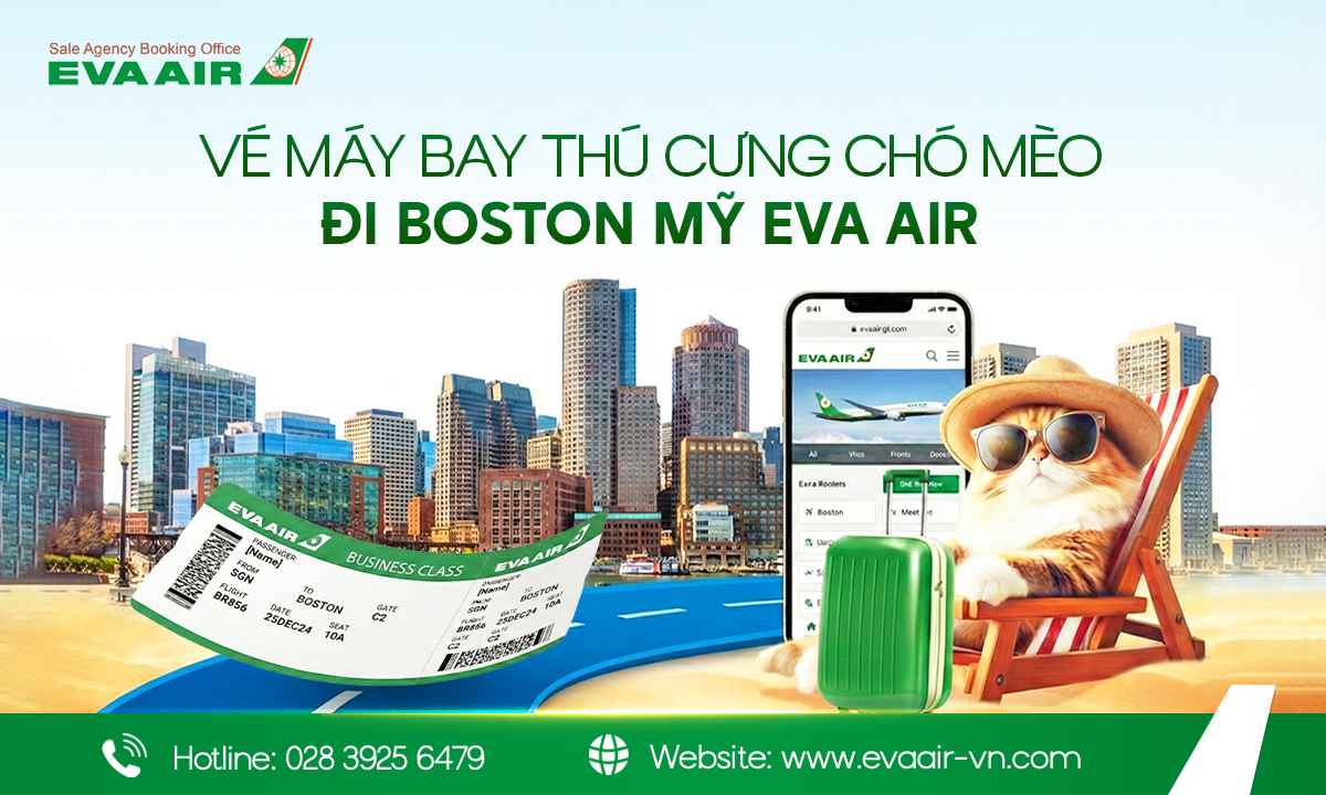 vé máy bay thú cưng chó mèo đi Boston Mỹ EVA Air, vận chuyển thú cưng đi Boston EVA Air, vé chó mèo đi Boston EVA Air, đưa thú cưng sang Boston bằng EVA Air, chó mèo đi Boston bằng EVA Air, vé máy bay thú cưng đi Boston EVA Air, gửi chó mèo đi Boston EVA A