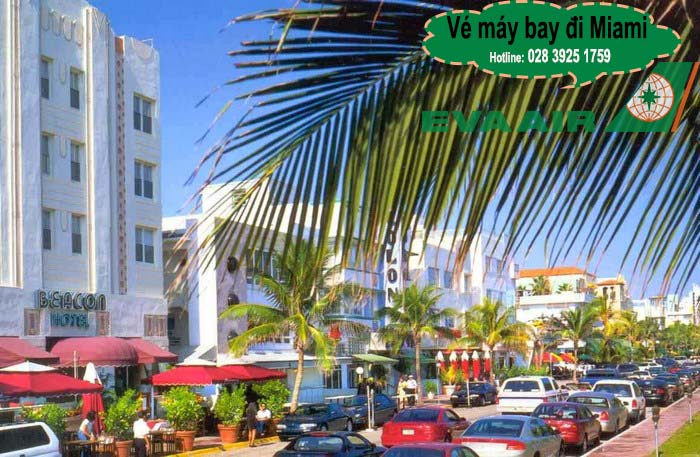 Vé máy bay EVA Air đi Miami