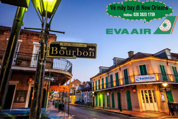 Vé máy bay EVA Air đi New Orleans