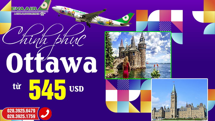 Vé máy bay EVA Air đi Ottawa
