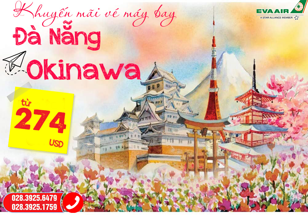 Vé máy bay từ Đà Nẵng đi Okinawa