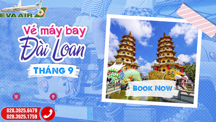 vé máy bay đi Đài Loan tháng 9