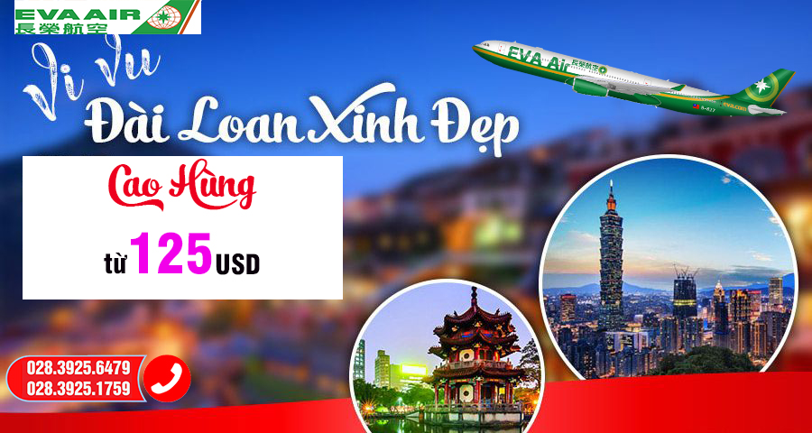 Vé máy bay Cao Hùng khứ hồi EVA Air