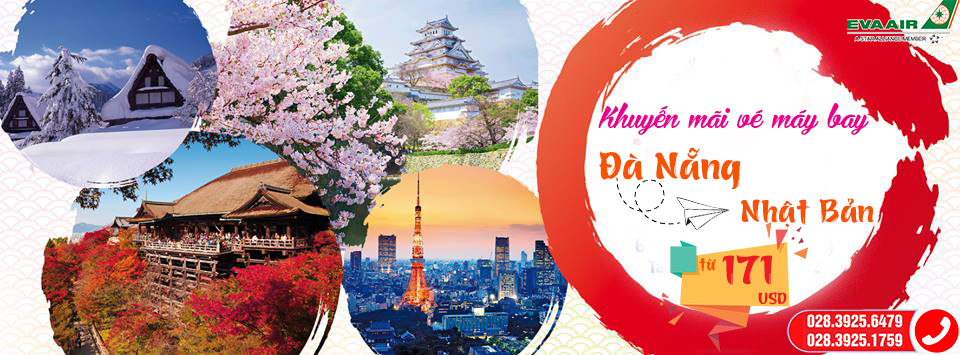 Siêu khuyến mãi vé máy bay Đà Nẵng đi Nhật Bản
