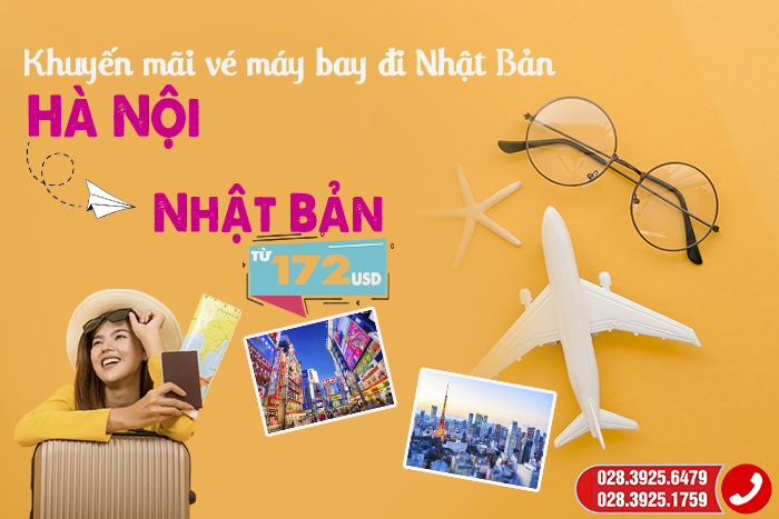Vé máy bay Hà Nội đi Nhật Bản khuyến mãi