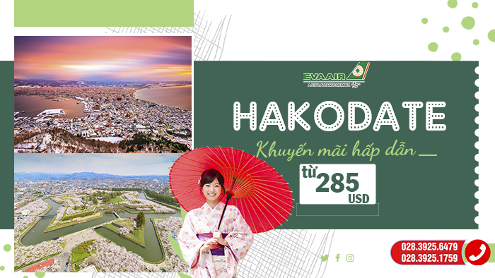 Vé máy bay EVA Air đi Hakodate từ Hà Nội