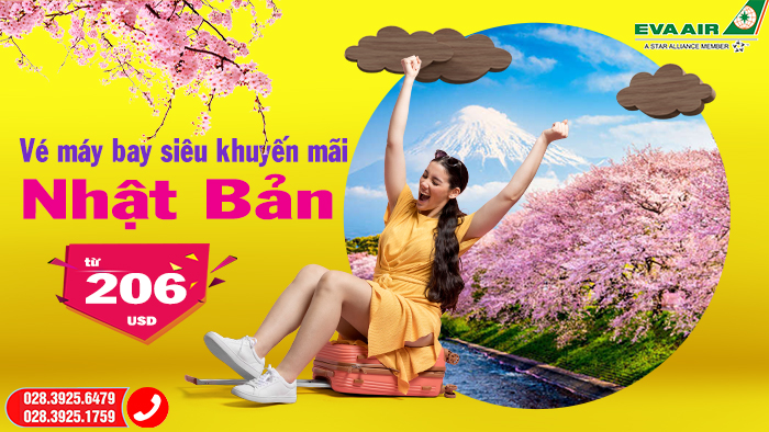 Vé máy bay đi Nhật Bản khứ hồi – Giá siêu khuyến mãi 