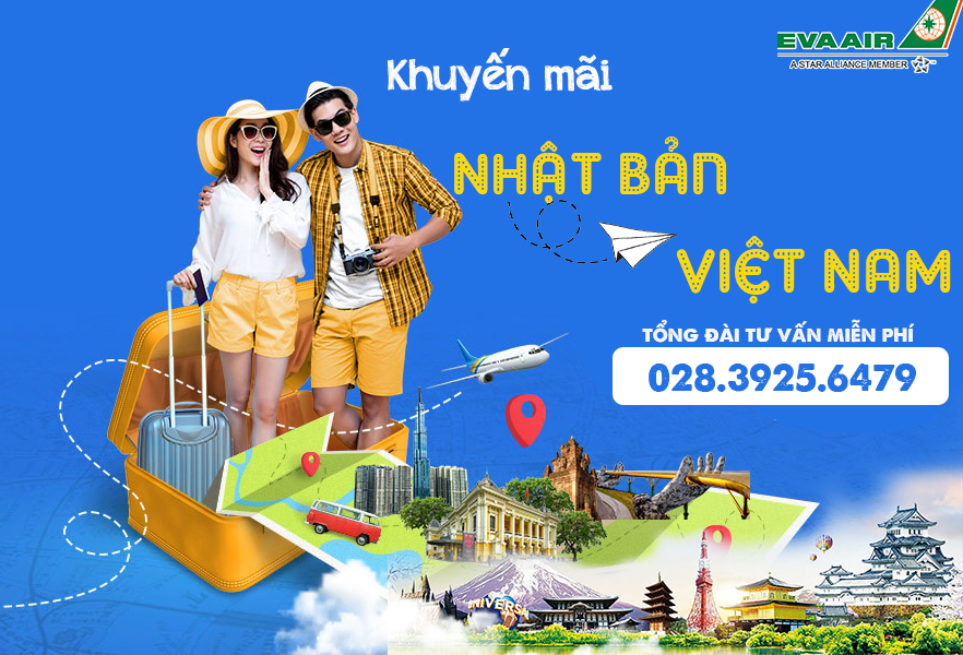 vé máy bay từ Nhật Bản về Việt Nam