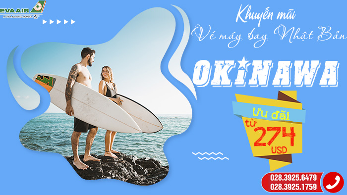 vé máy bay EVA Air đi Okinawa từ Hà Nội giá rẻ nhất