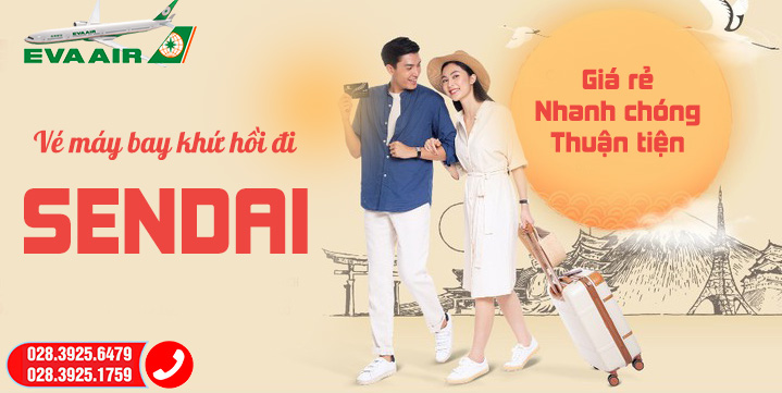 Vé máy bay khứ hồi đi Sendai giá cực rẻ