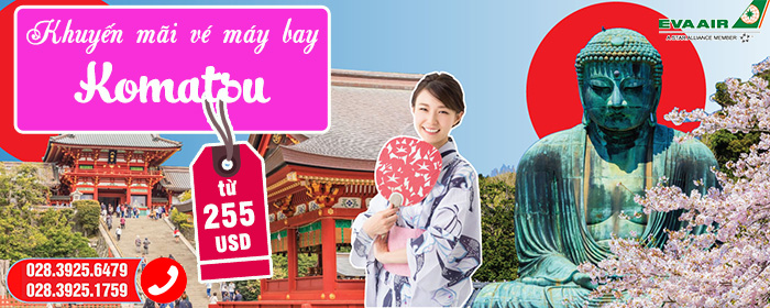 vé máy bay TP.HCM đi Komatsu