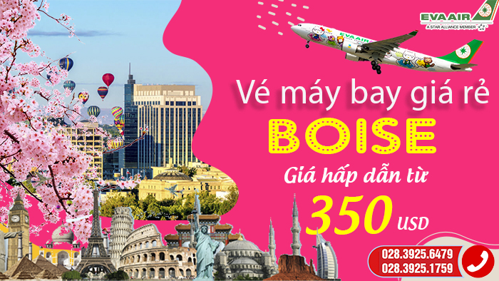 vé máy bay đi Boise EVA Air 1