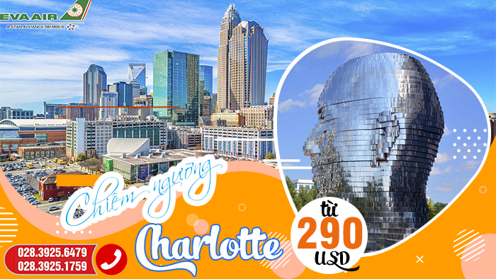 Vé máy bay đi Charlotte