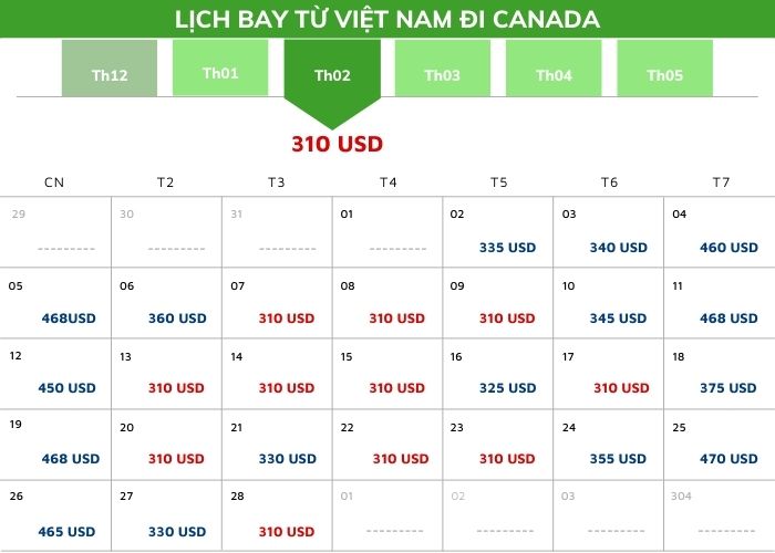 Vé máy bay đi Canada