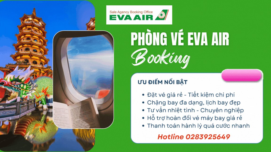 Book vé Eva Air giá rẻ nhất 