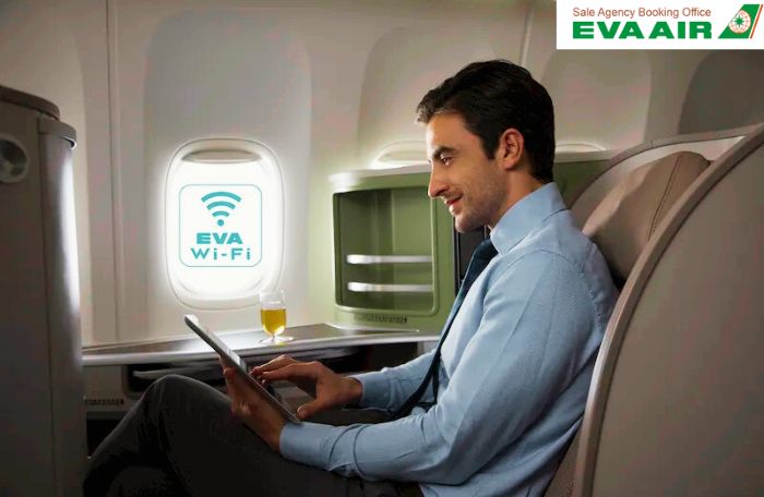 Dịch vụ Wifi miễn phí trên chuyến bay Eva