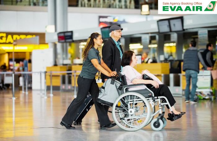 Dịch vụ cho hành khách khuyết tật Eva Air tại sân bay