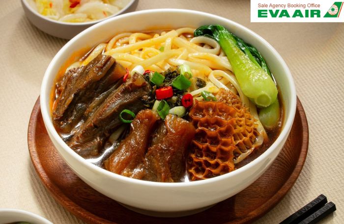 Ẩm thực Đài Loan trên chuyến bay Eva rất đa dạng