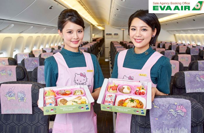 Suất ăn trẻ em hãng Eva Air vô cùng phong phú