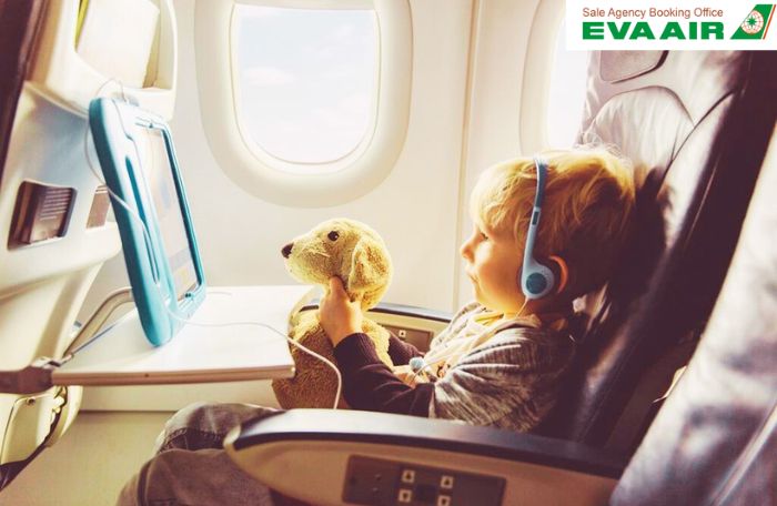 Dịch vụ giải trí cho trẻ em trên chuyến bay EVA Air