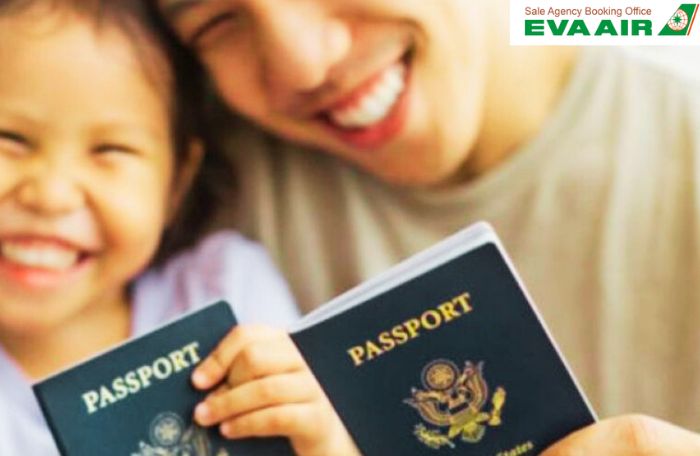 Các giấy tờ cần thiết cho trẻ em bay Eva Air