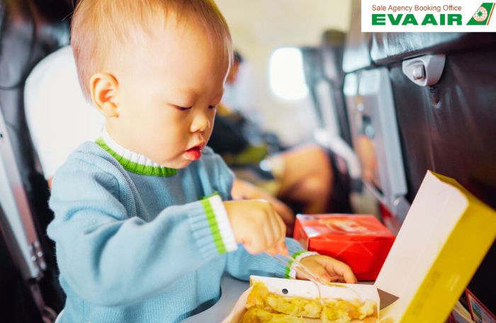 Suất ăn cho trẻ em trên chuyến bay EVA Air