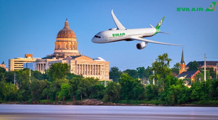 vé máy bay đi Mỹ EVA Air