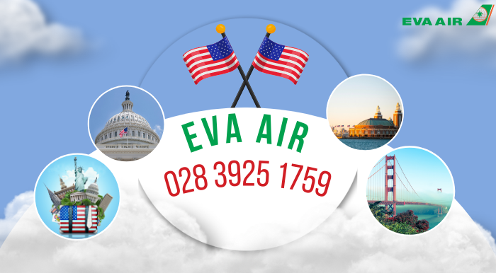 vé máy bay đi Mỹ EVA Air