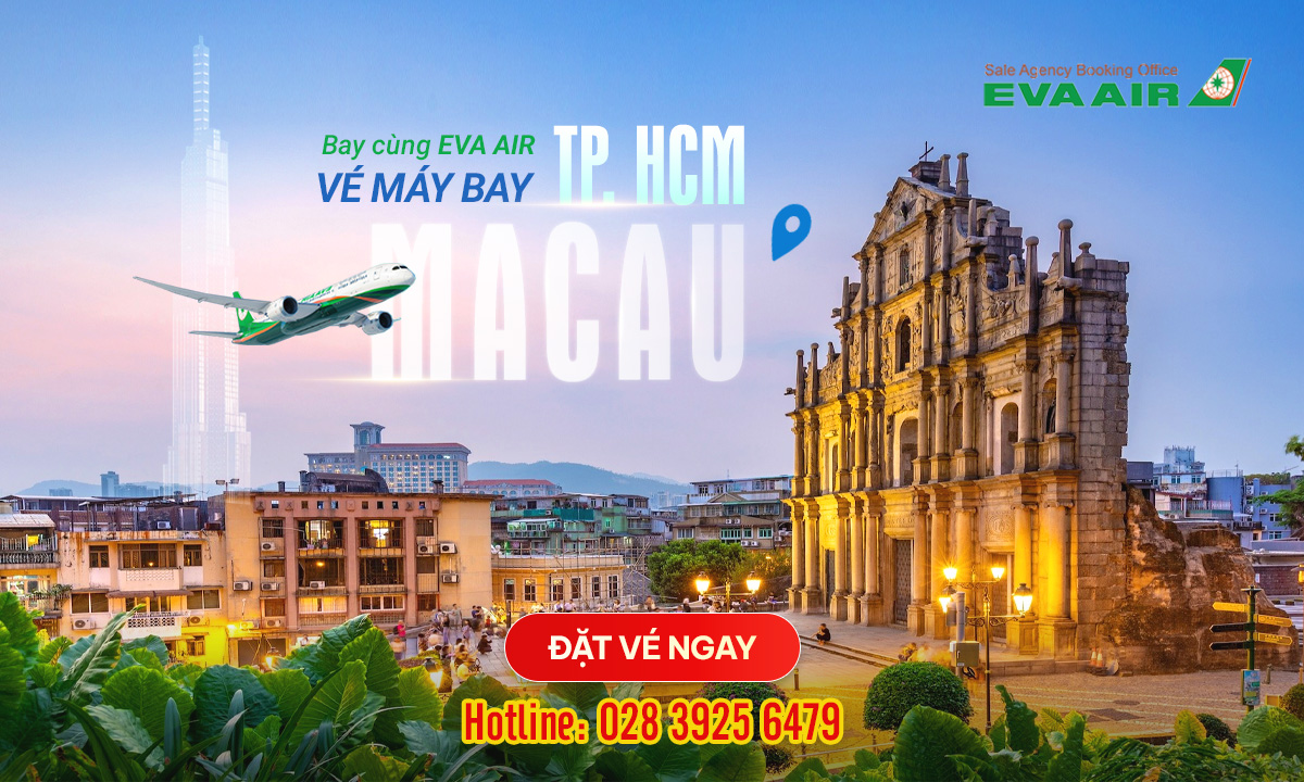 Vé máy bay từ TPHCM đi Macau