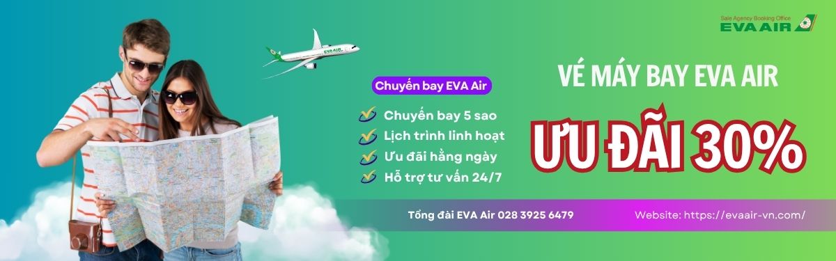 Đặt vé EVA Air giá ưu đãi