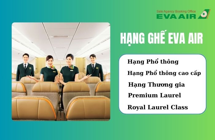Hạng ghế Eva Air đi Canada