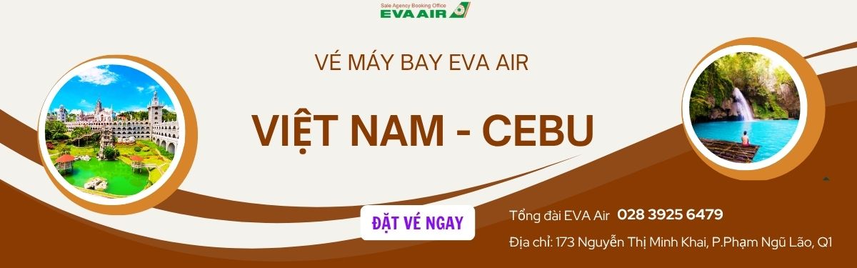 Đặt vé đi Cebu EVA Air