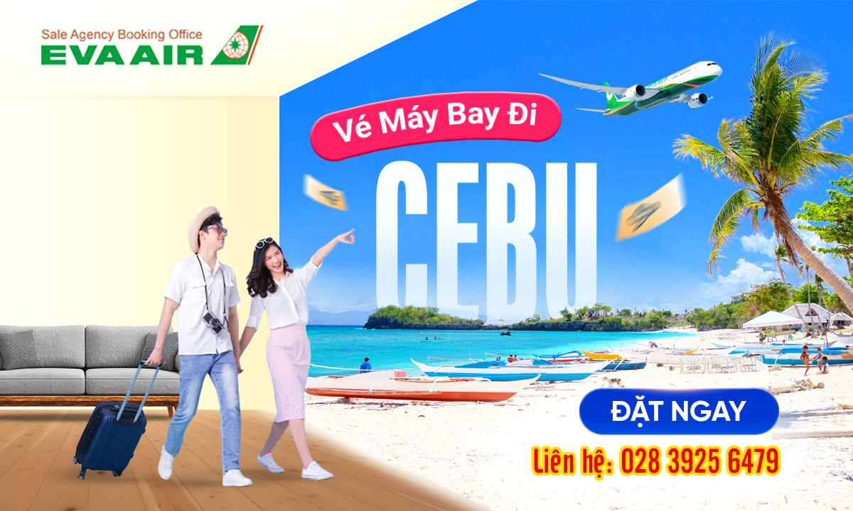 Vé máy bay đi Cebu EVA Air