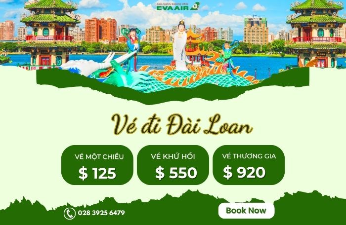 Giá vé máy bay đi Đài Loan EVA Air
