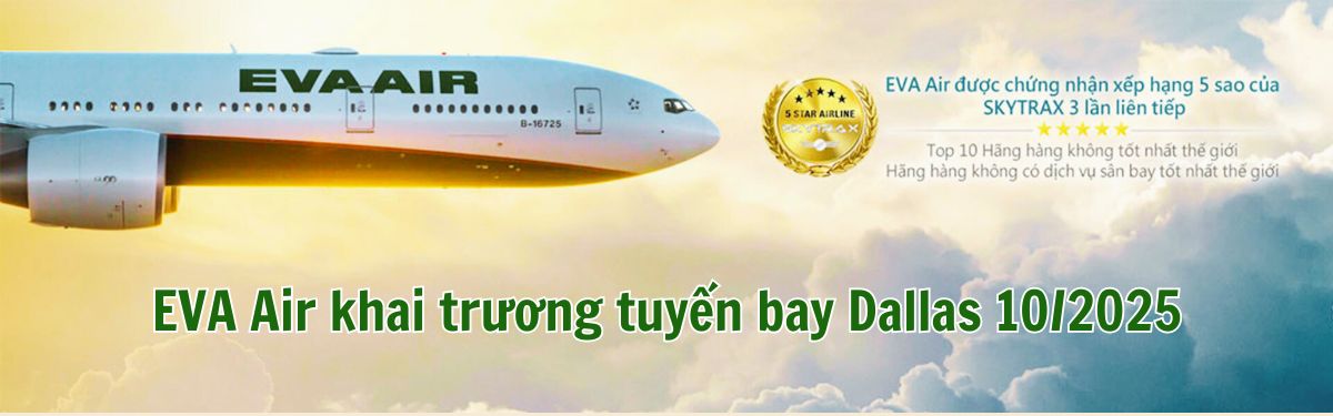 Tuyến bay Dallas EVA Air