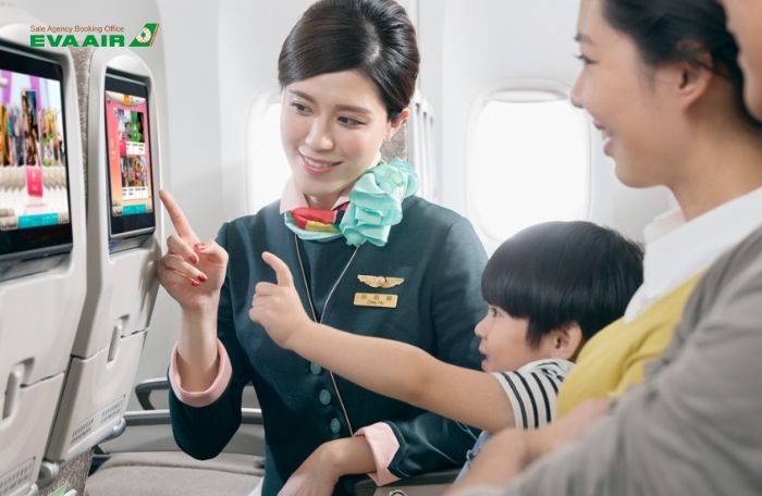 Tiện nghi EVA Air đi Manila