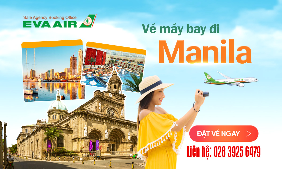 Vé máy bay đi Manila EVA Air