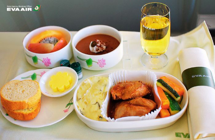 Thực đơn Á – Âu EVA Air