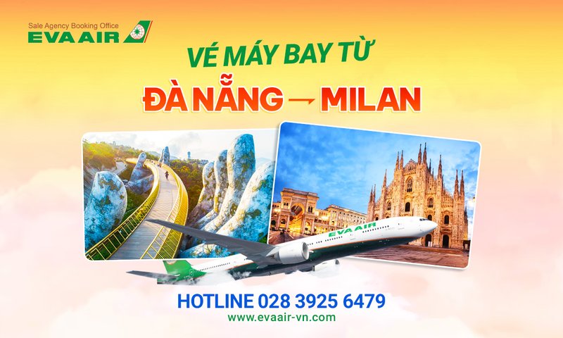Vé máy bay từ Đà Nẵng đi Milan