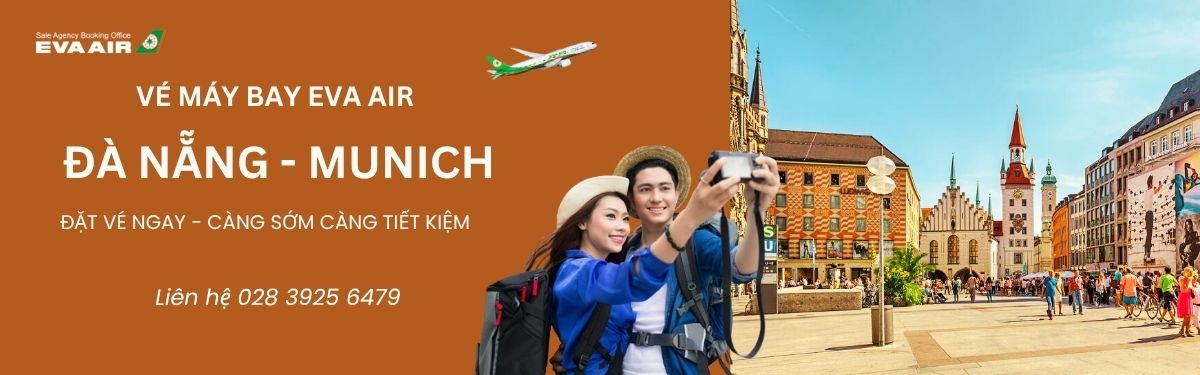 Đặt vé Đà Nẵng đi Munich EVA Air