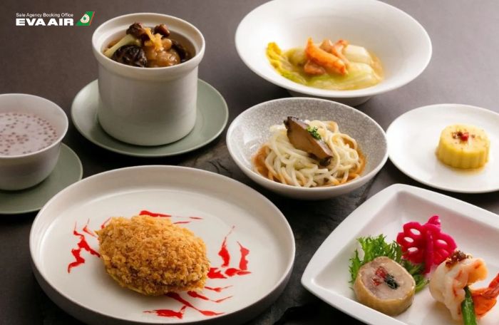 Ẩm thực EVA Air đi Paris
