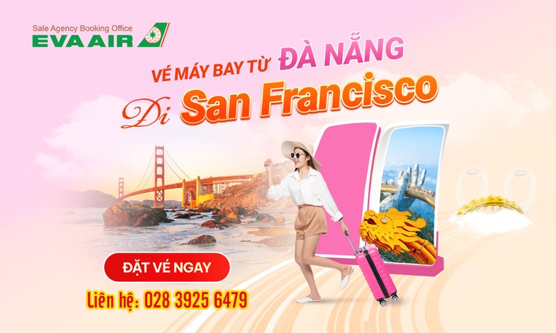 Vé máy bay từ Đà Nẵng đi San Francisco